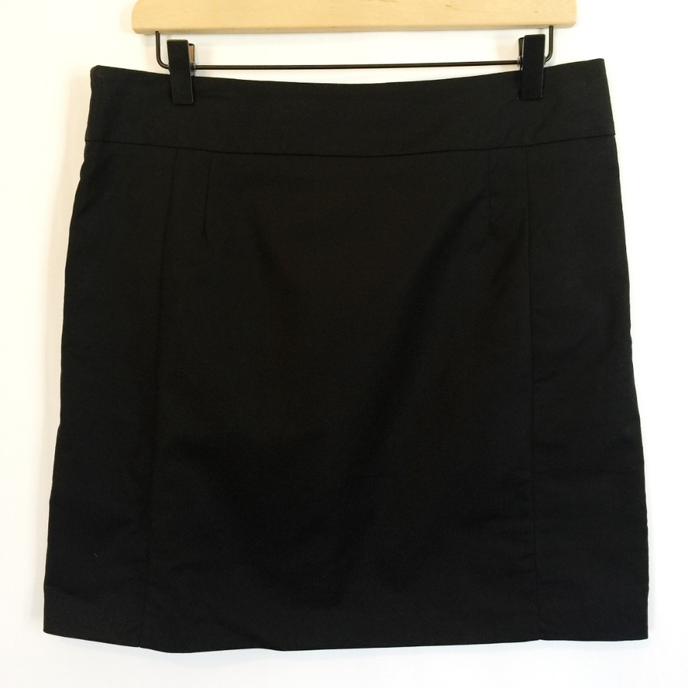 ZARA WOMAN Black A-Line Wear to Work Cotton Skirt - Picture 2 of 5